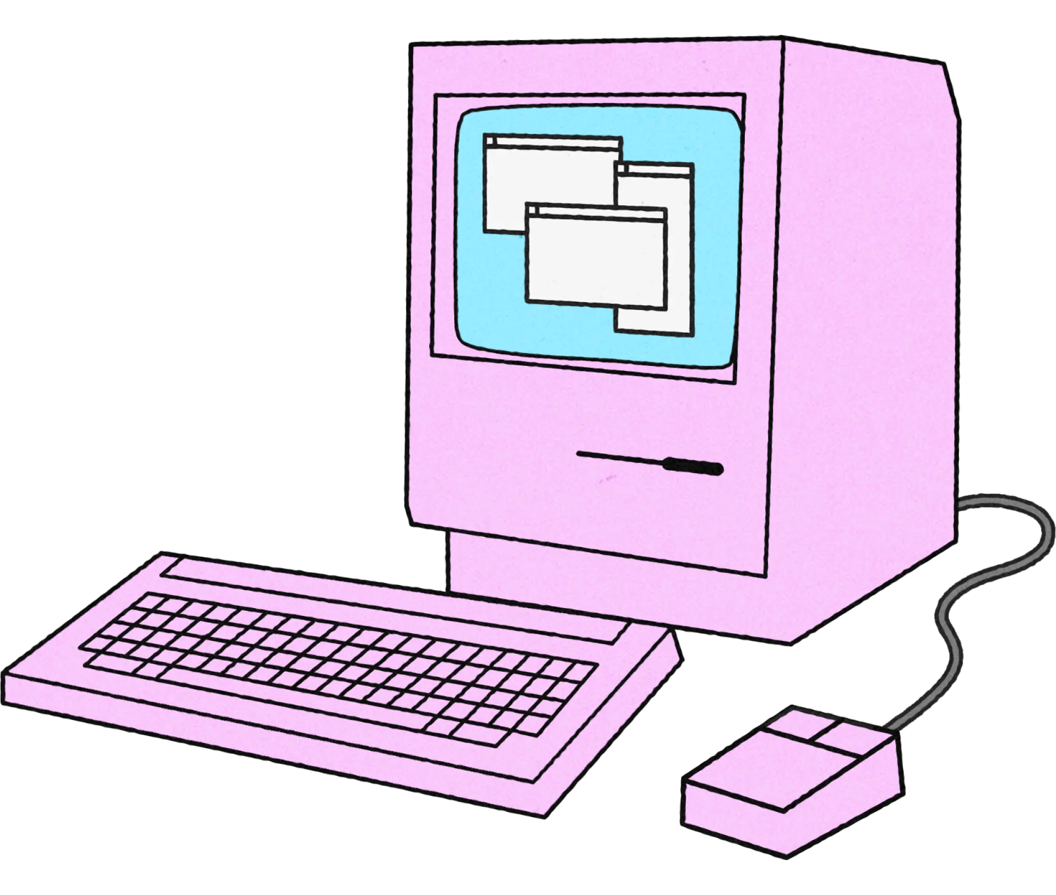 An illustration of a computer