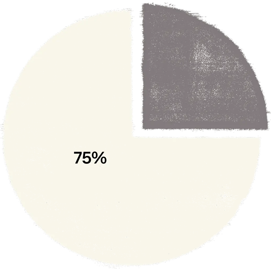 A pie chart showing that 25% of creators on TikTok find their income easy to predict